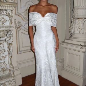 Babyboo Off-Shoulder White Dress